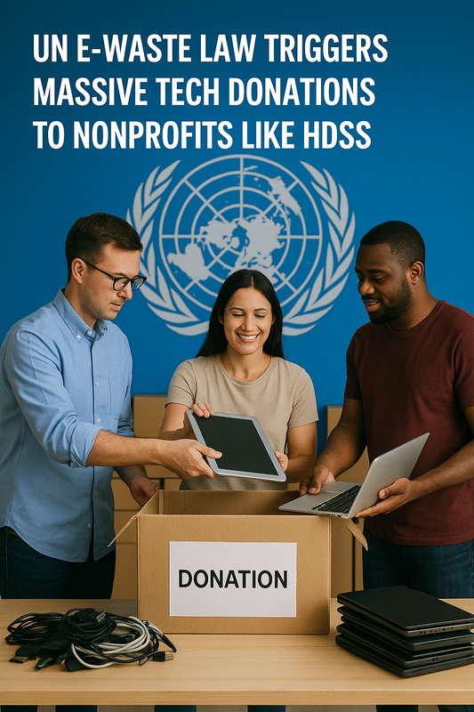UN E-Waste Law Triggers Massive Tech Donations to Nonprofits like HDSS